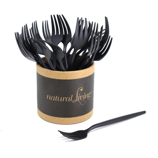 Matte Black Metal Small Fork