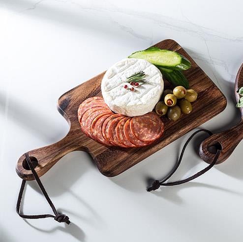 Small Acacia Serving Board with Handle