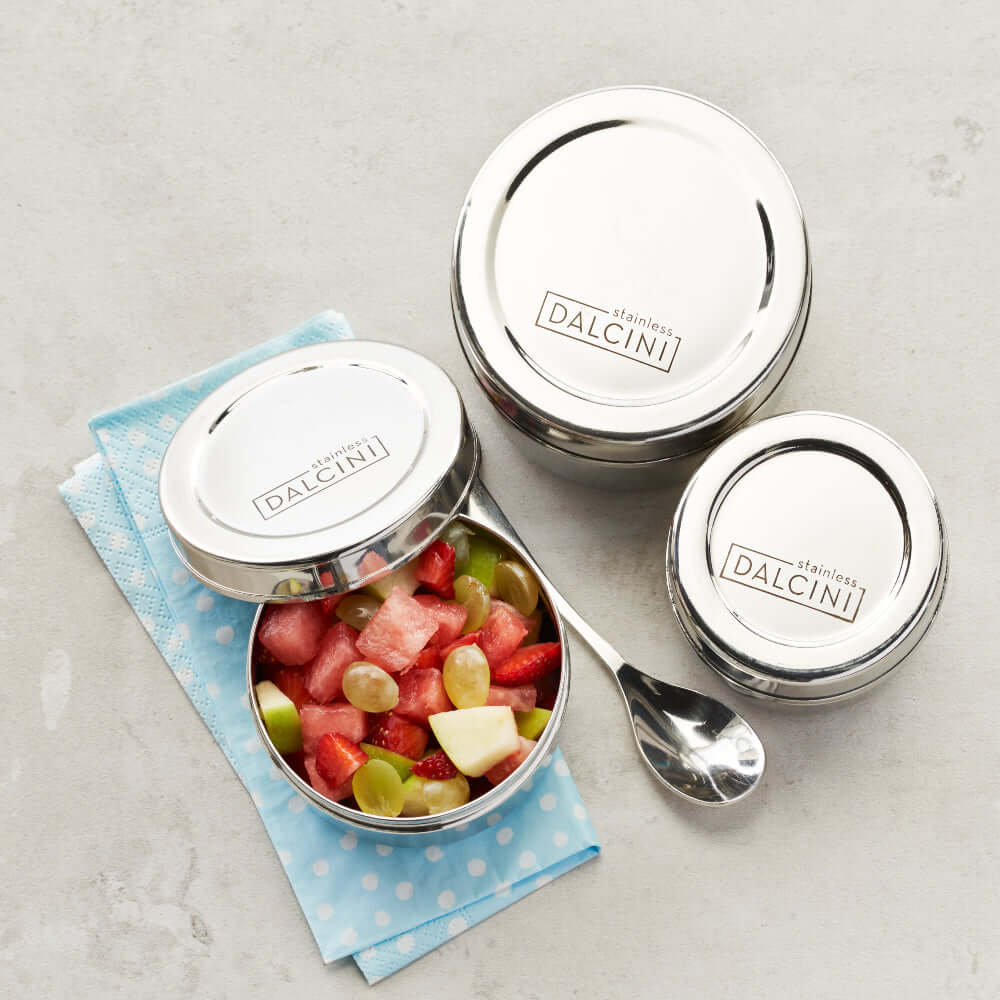 Stainless Steel 3 Nesting Round Snack Trio
