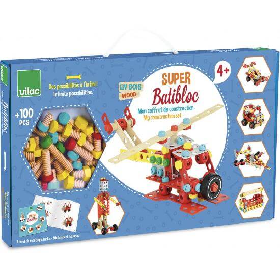 Super Batiblock Wooden Construction Set-Construction Set Toys-Pretty Clean Shop