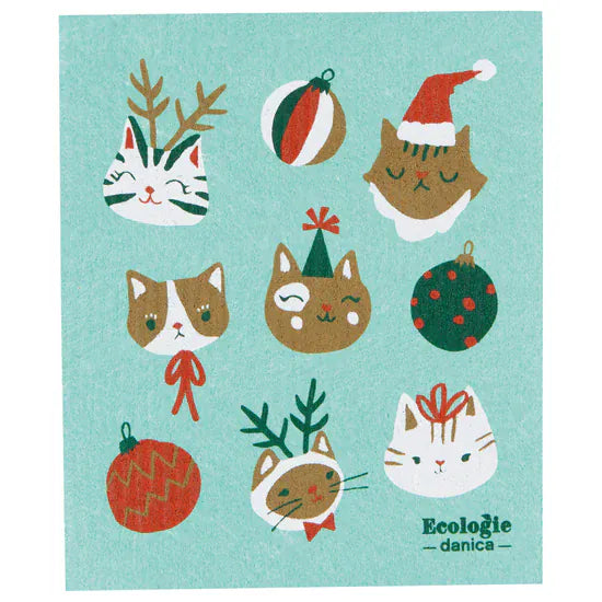 Reusable Swedish Dishcloth / Sponge - Holiday/Winter Themed | prettycleanshop