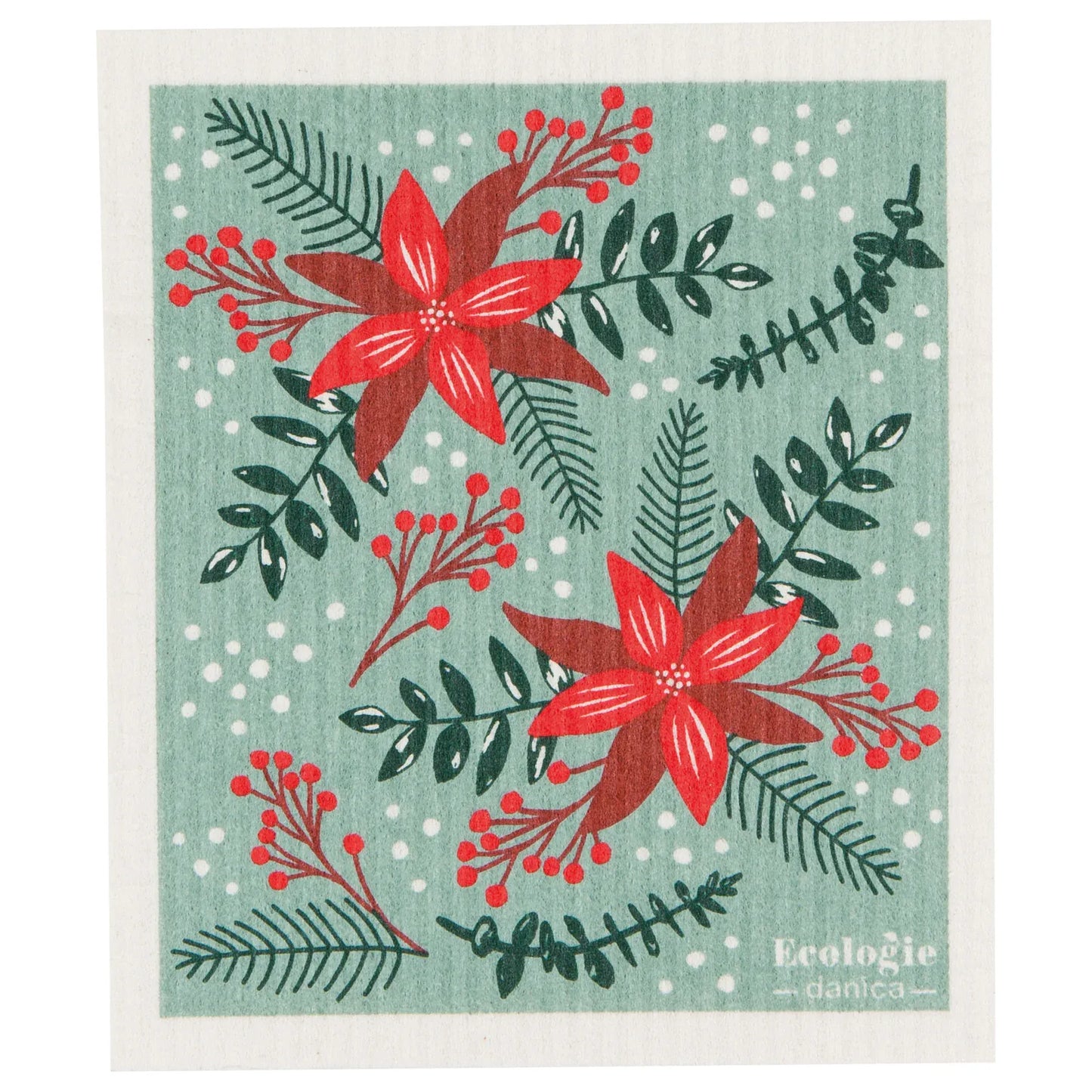 Reusable Swedish Dishcloth / Sponge - Holiday/Winter Themed | prettycleanshop
