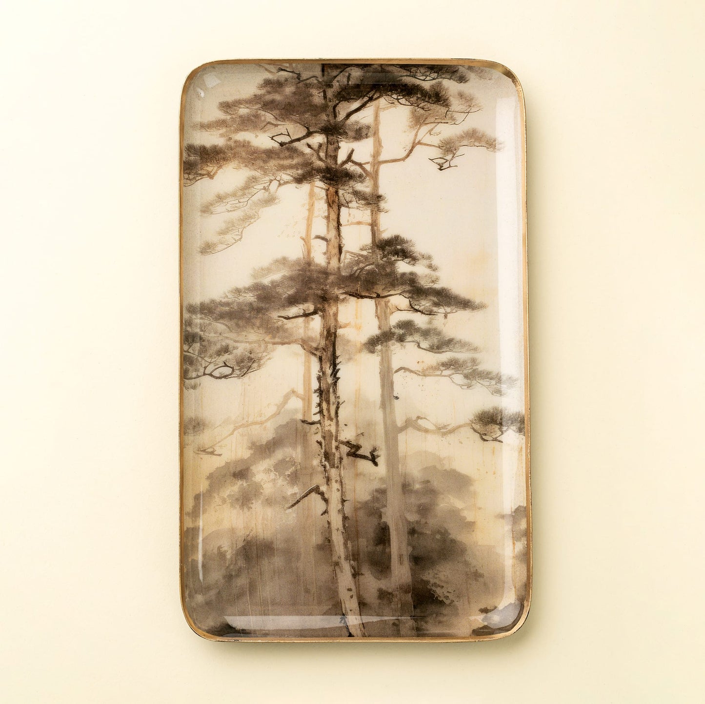 Decorative Enameled Tray