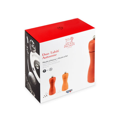 Tahiti Duo Salt & Pepper Mill Set - Autumn Orange