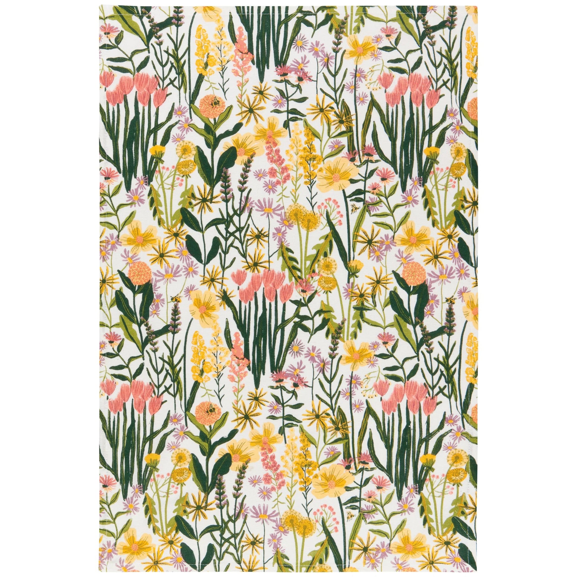Tea Towels Floursack 100% Cotton - Set of 3 Bees & Blooms