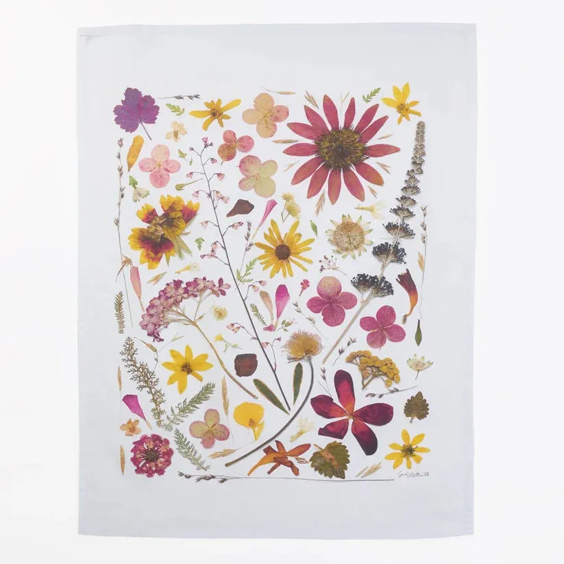 Pressed Botanical Cotton Tea Towels