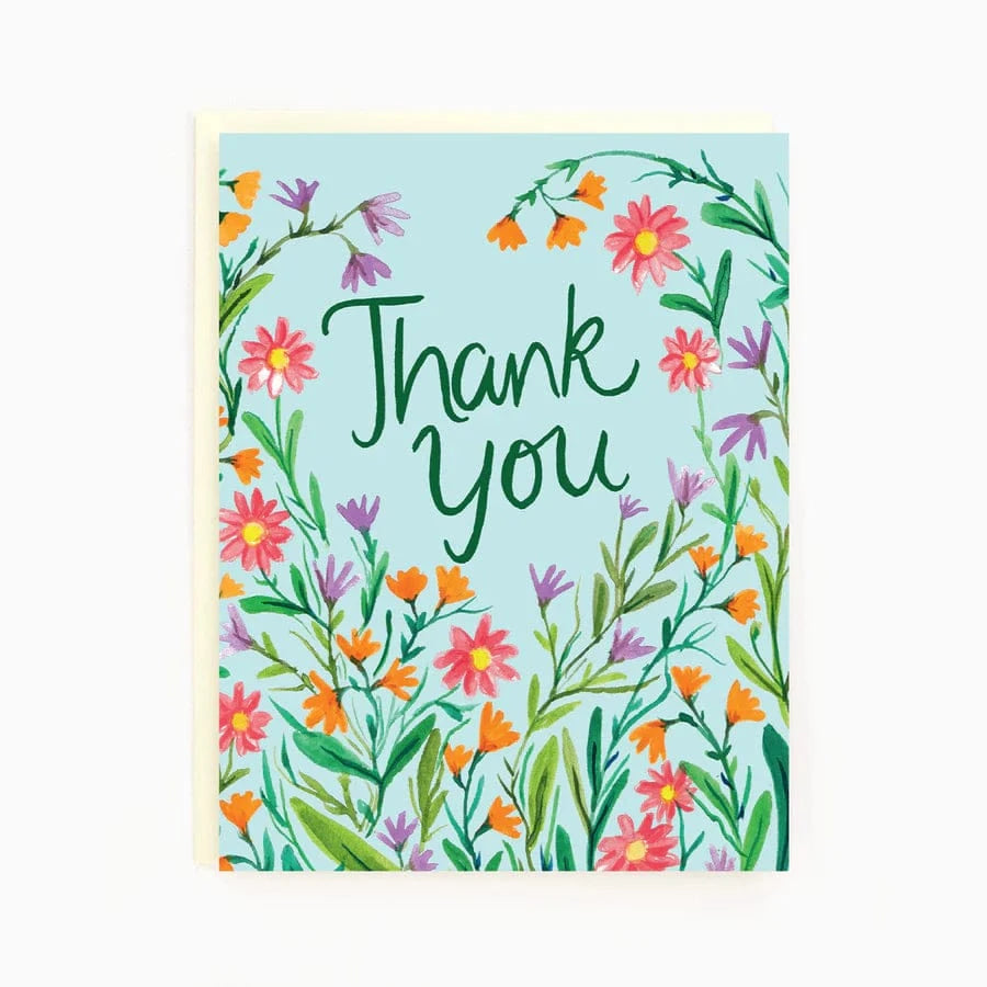 Thank You - Wildflowers-Greeting & Note Cards-Pretty Clean Shop
