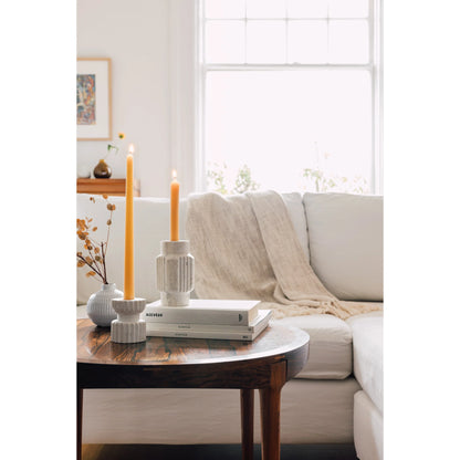 Iona Travertine Candle Holders