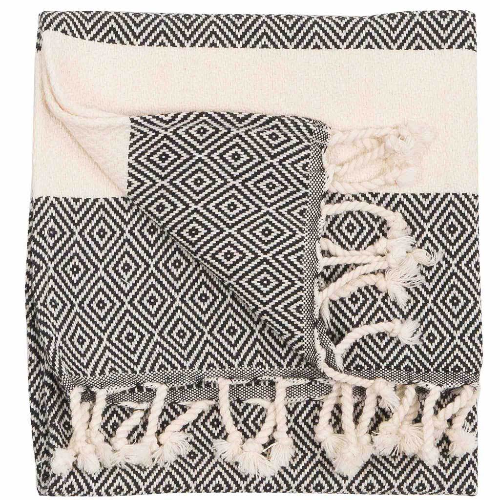 Turkish Cotton Hand Towel - Diamond