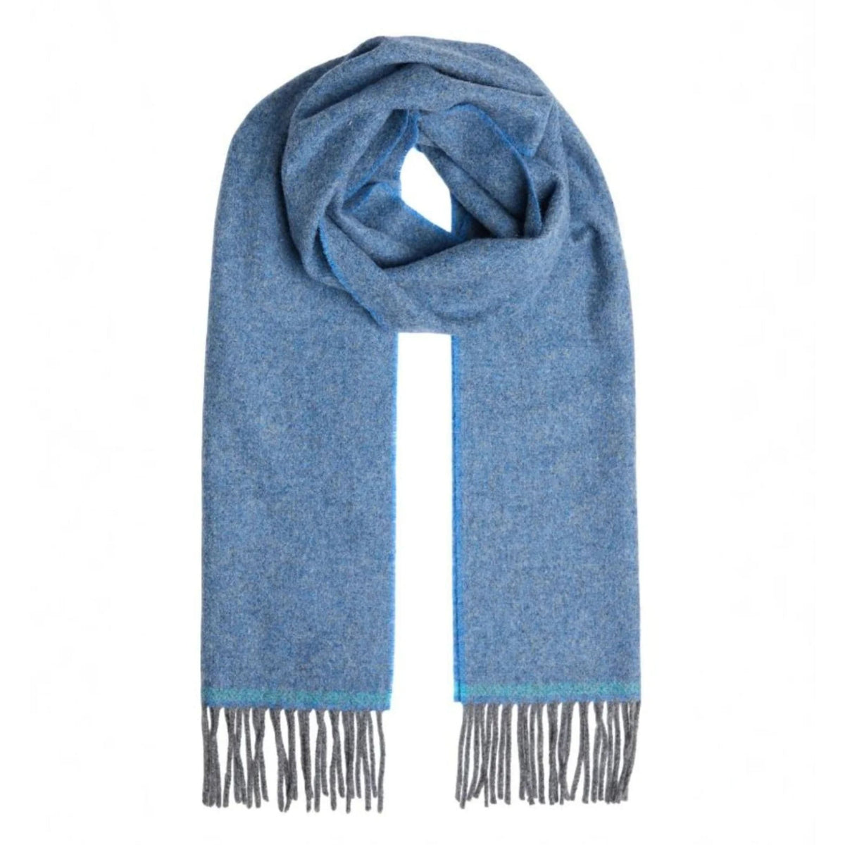 Cornish Blue Lambswool Scarf