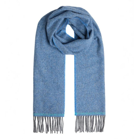 Cornish Blue Lambswool Scarf