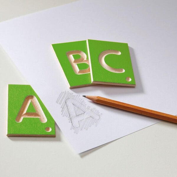 Uppercase Letters Wooden Educational Game by Erzi