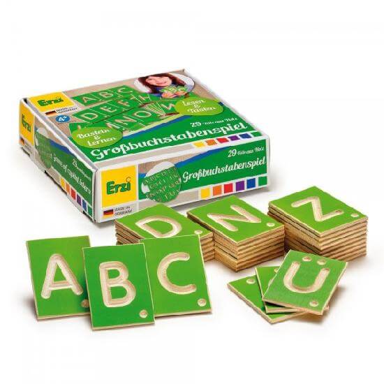 Uppercase Letters Wooden Educational Game by Erzi