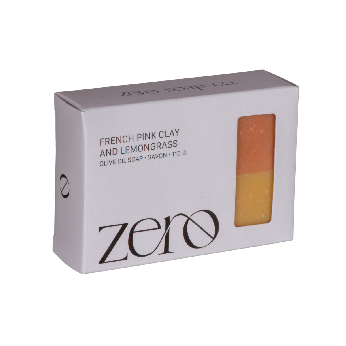 French Pink Clay & Lemongrass Soap Bar by Zero Soap Co.