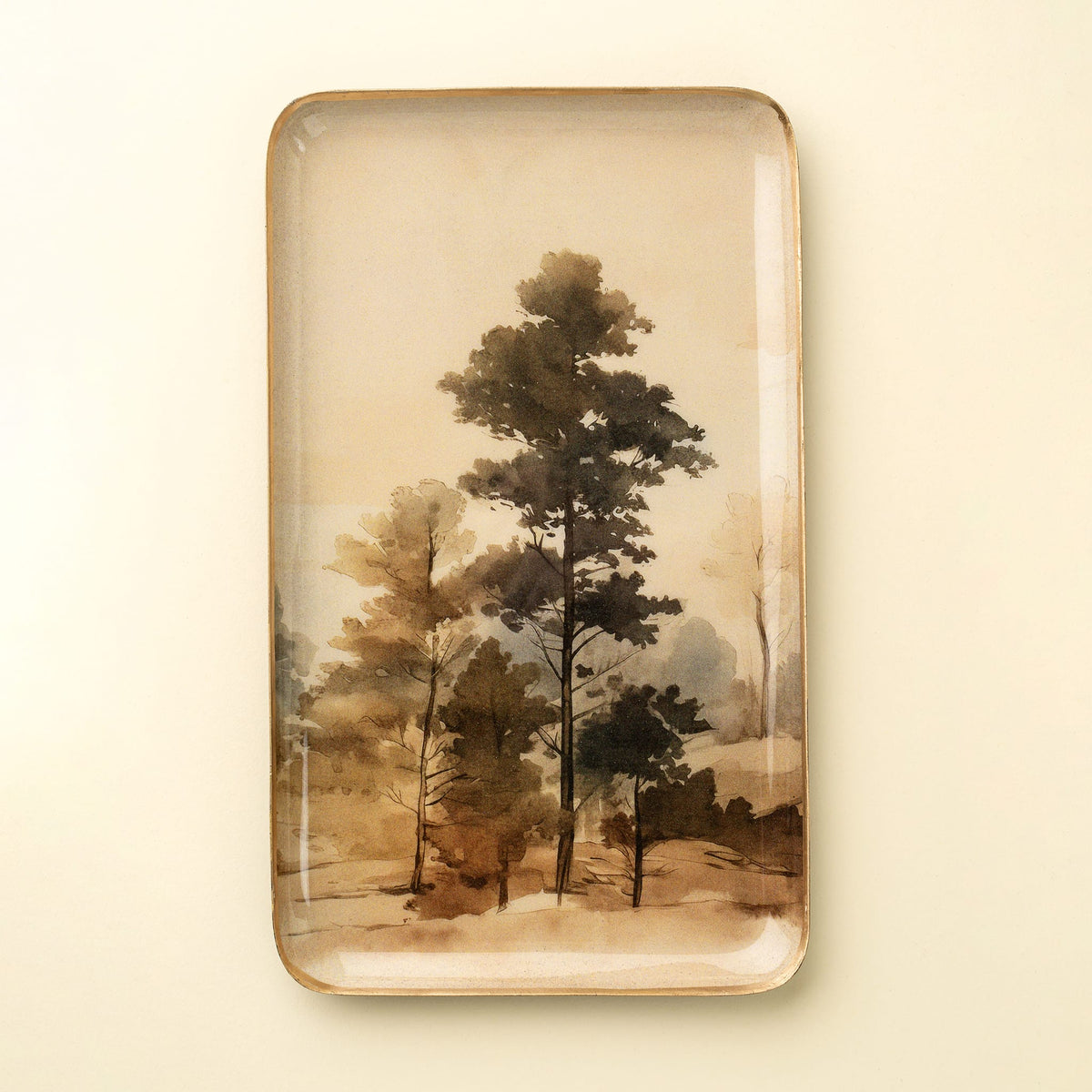 Decorative Enameled Tray