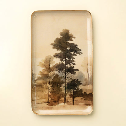 Decorative Enameled Tray
