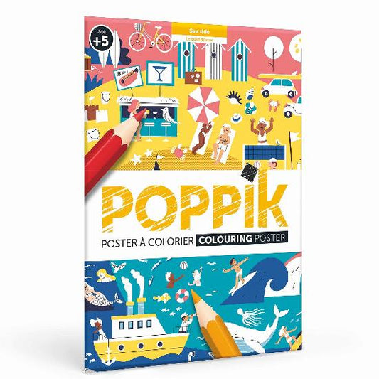 Colouring Poster by Poppik - Seaside