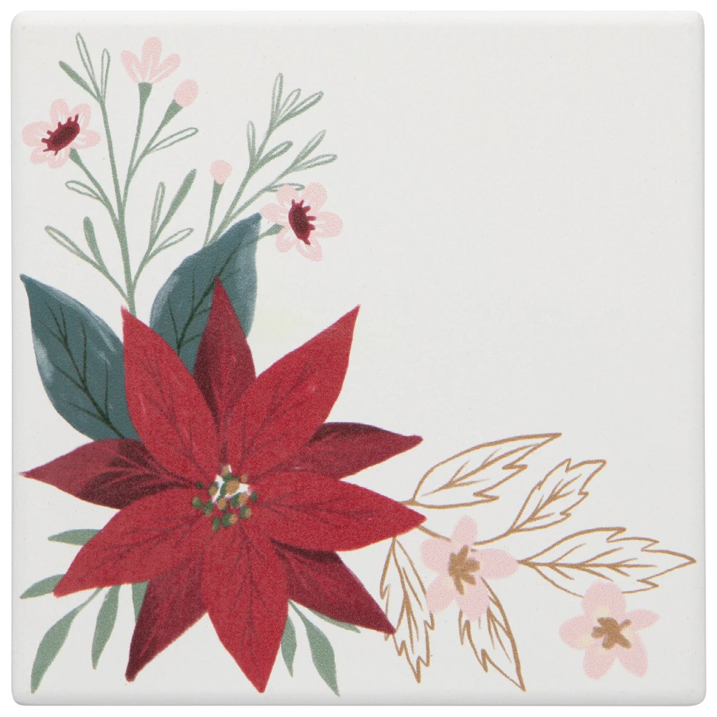 Ceramic Soak Up Coaster - Amaryllis