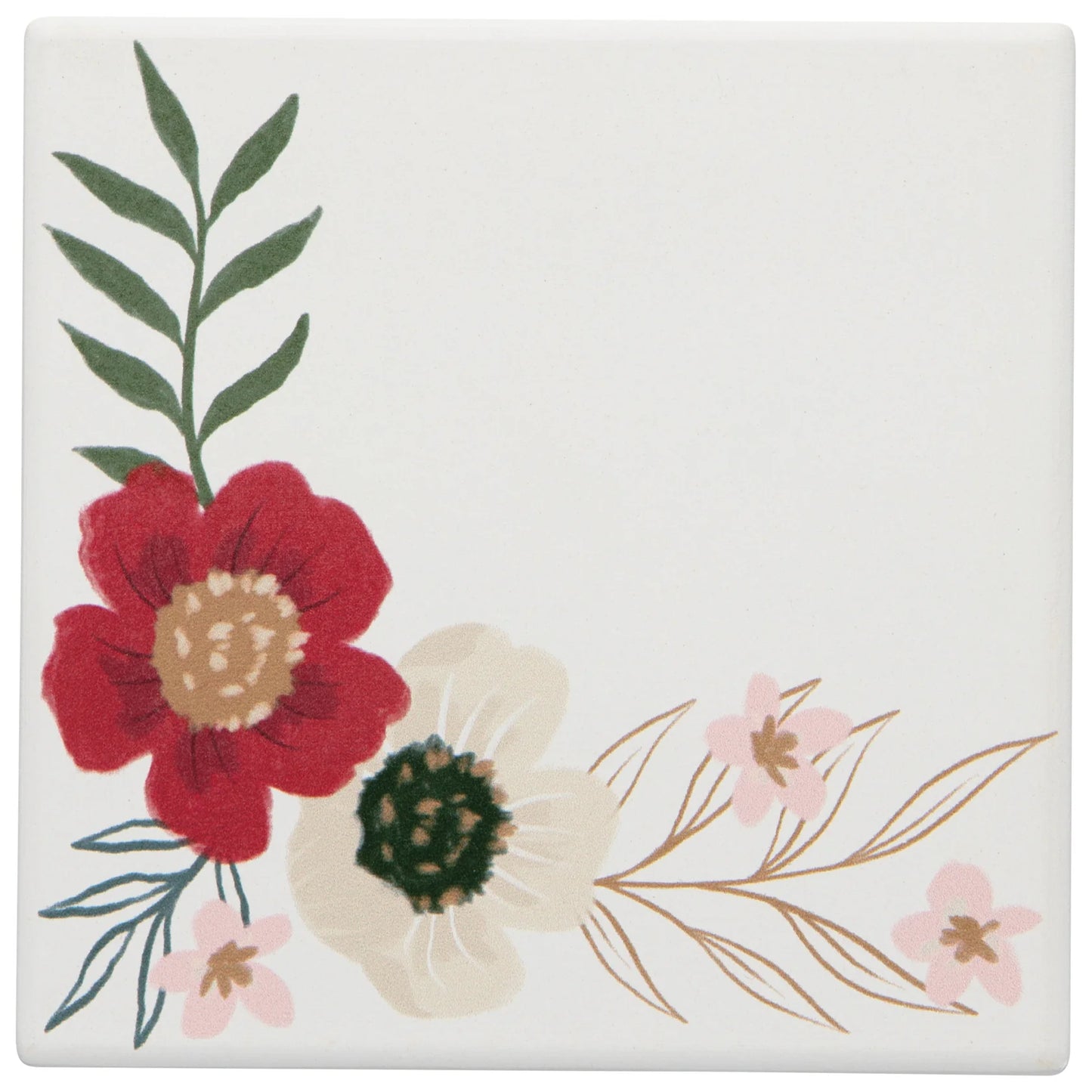 Ceramic Soak Up Coaster - Amaryllis