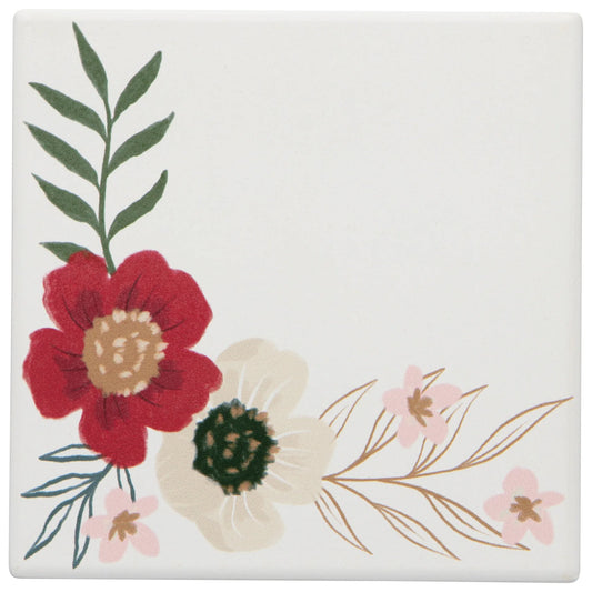 Ceramic Soak Up Coaster - Amaryllis