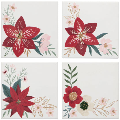 Ceramic Soak Up Coaster - Amaryllis