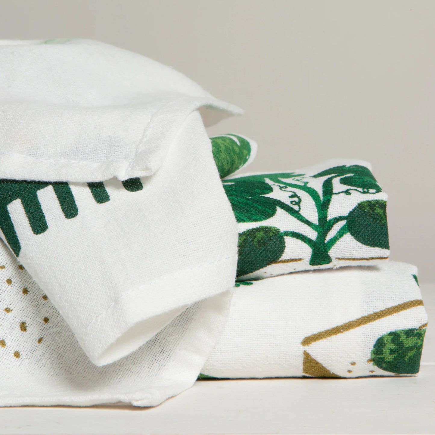 Tea Towels Floursack 100% Cotton - Set of 3 Get Growing Bakers