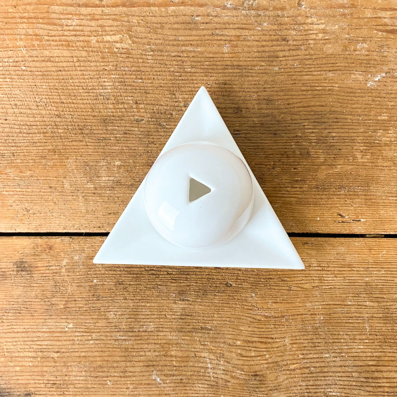 Armenian Paper Burner with Dome - White