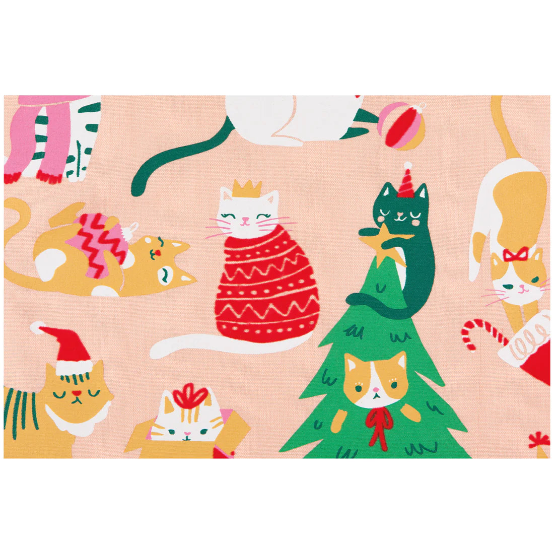 Kitchen Tea Towel 100% Cotton - Let it Meow
