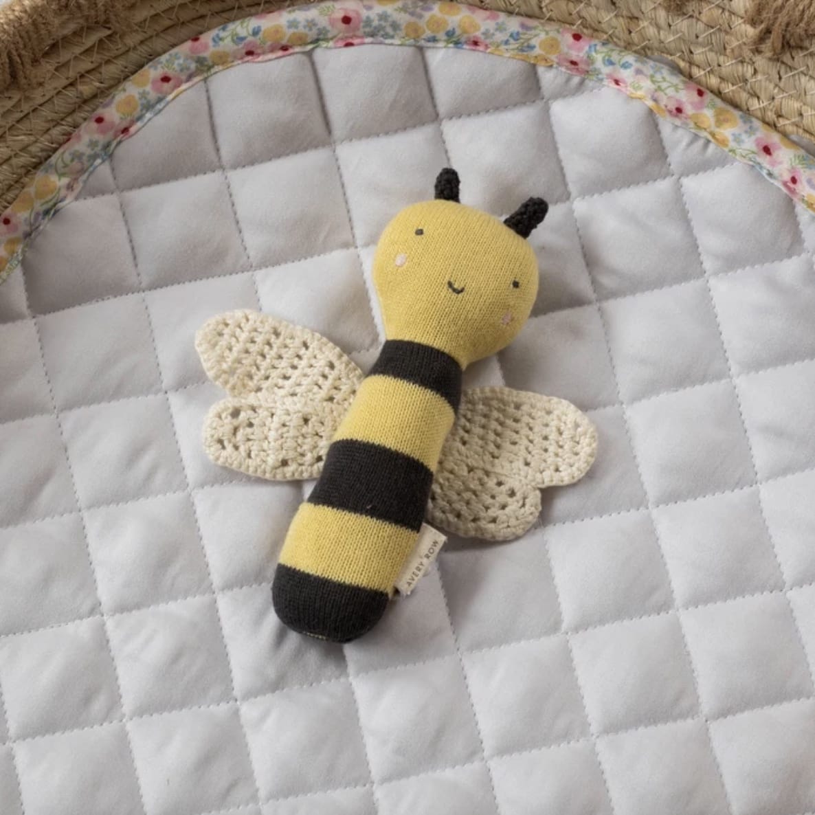 Knitted Cotton Baby Rattle