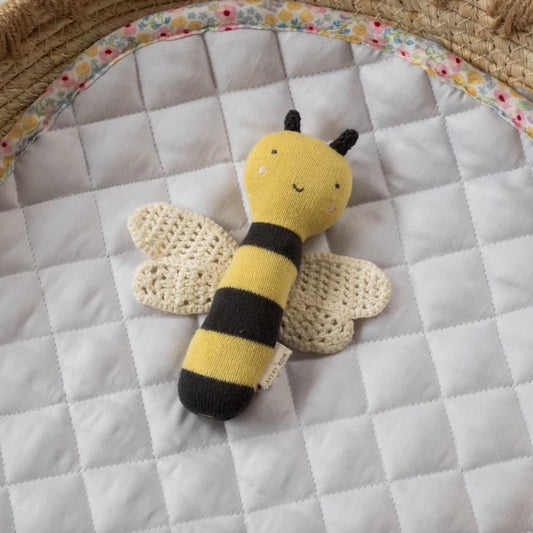 Knitted Cotton Baby Rattle