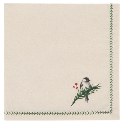 Forest Bird Printed Napkin - Set of 4-Home-Pretty Clean Shop