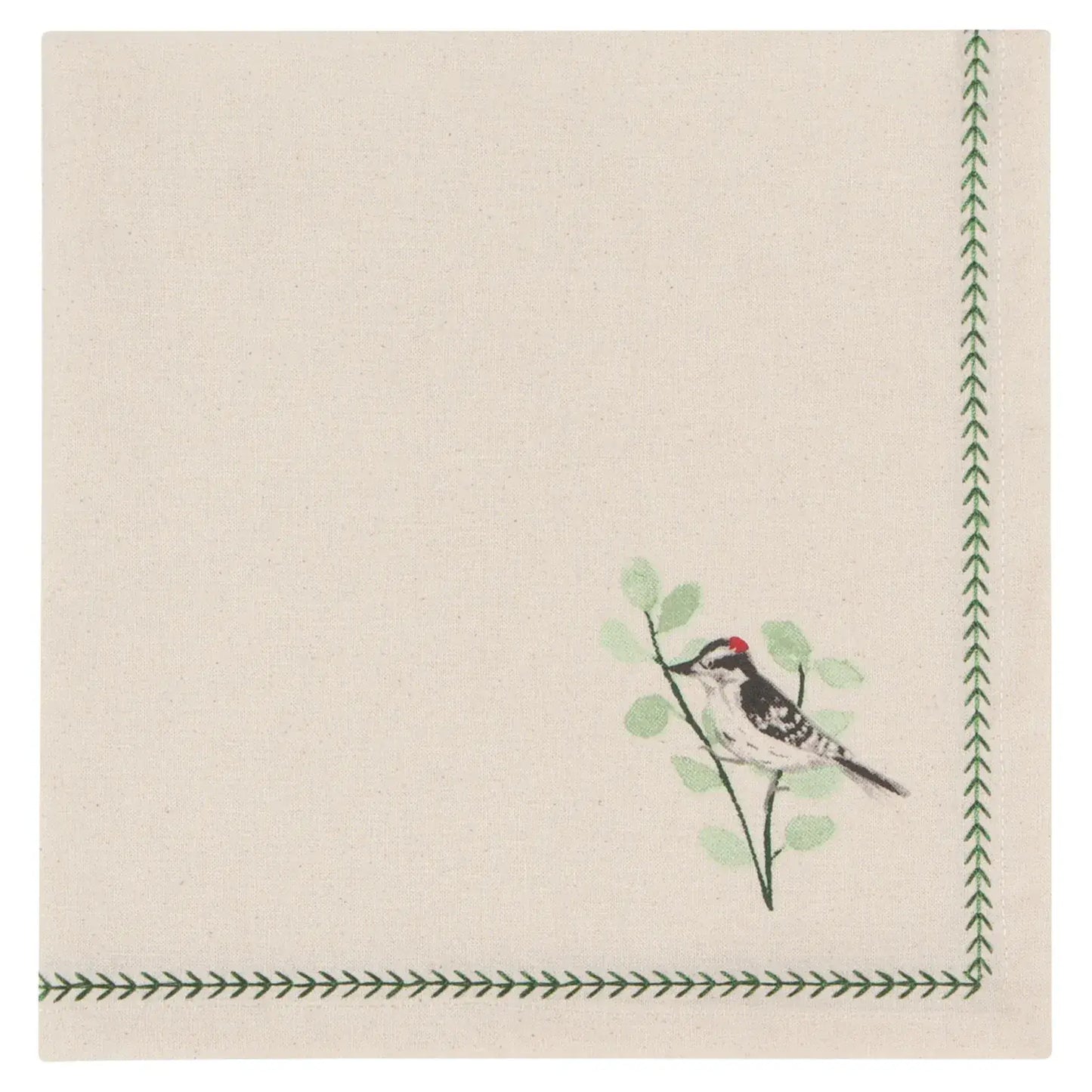 Forest Bird Printed Napkin - Set of 4-Home-Pretty Clean Shop