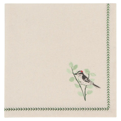 Forest Bird Printed Napkin - Set of 4-Home-Pretty Clean Shop