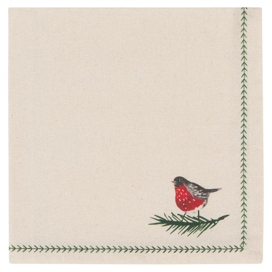 Forest Bird Printed Napkin - Set of 4-Home-Pretty Clean Shop