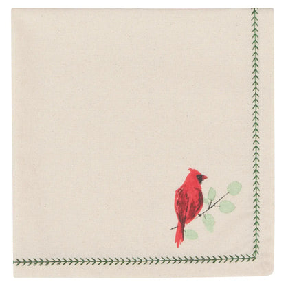 Forest Bird Printed Napkin - Set of 4-Home-Pretty Clean Shop