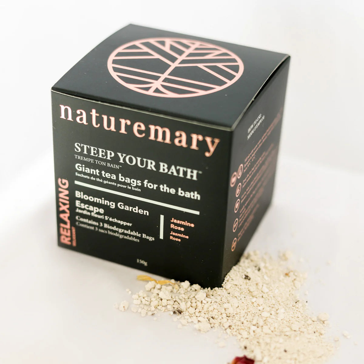 Naturemary Bath Tea Bags - Garden Escape Relaxing Blend - Jasmine Rose