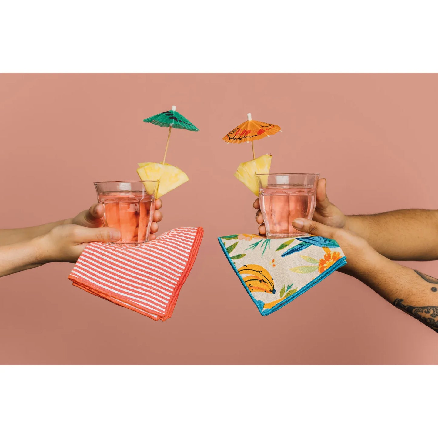 Cocktail Napkins Boardwalk - Set of 4 Assorted | prettycleanshop