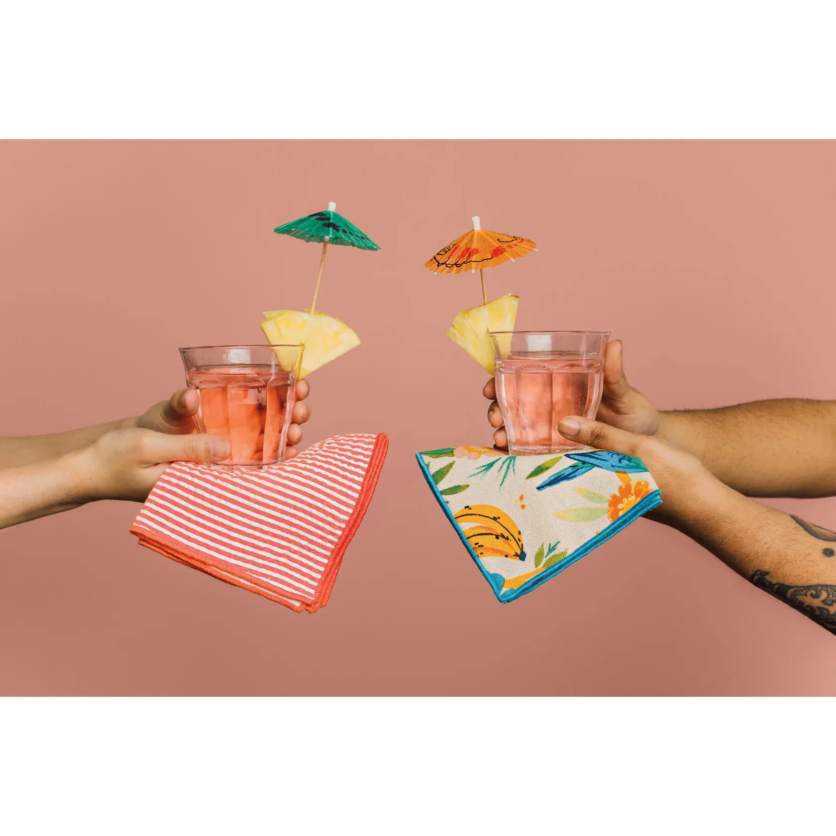 Cocktail Napkins Boardwalk - Set of 4 Assorted | prettycleanshop