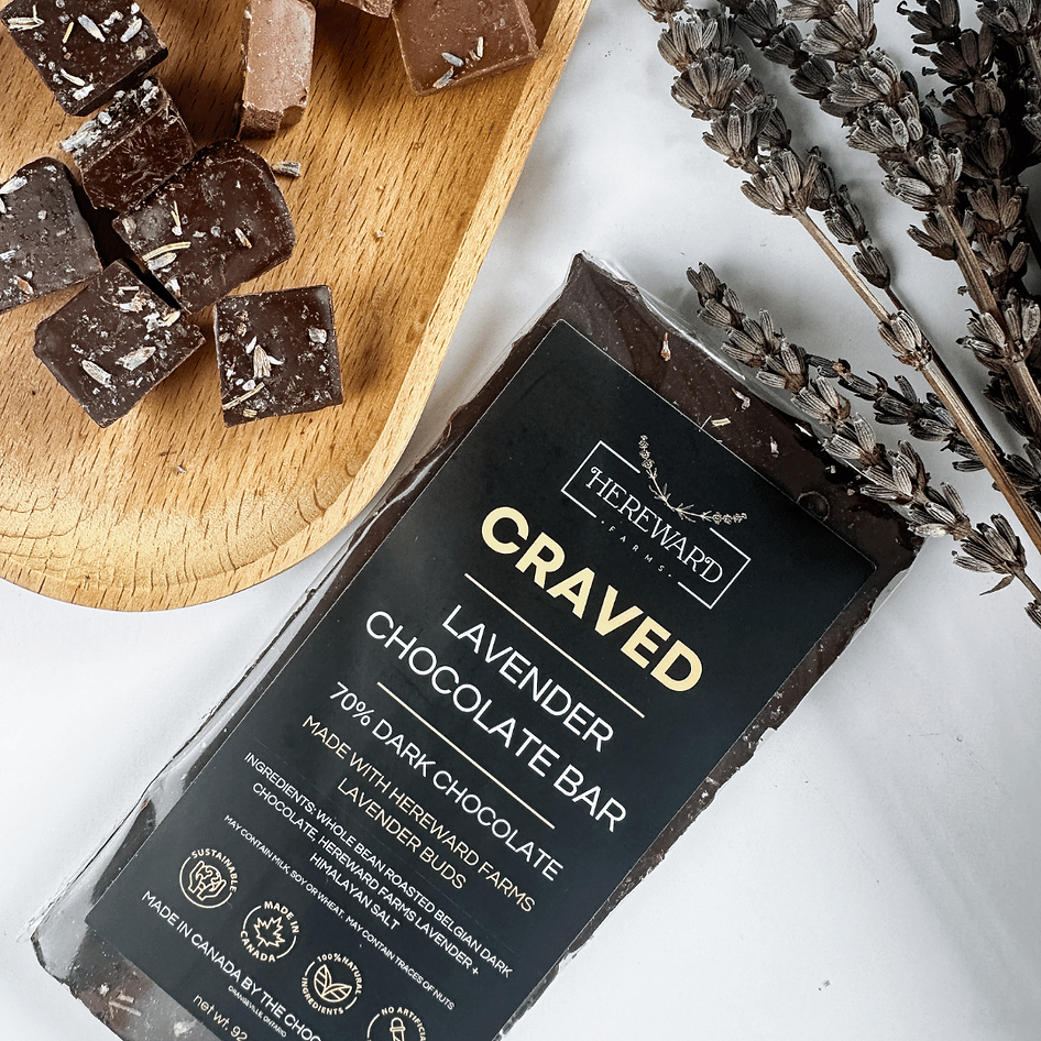 Craved Lavender Chocolate Bar - Dark Chocolate