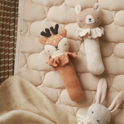 Knitted Cotton Baby Rattle