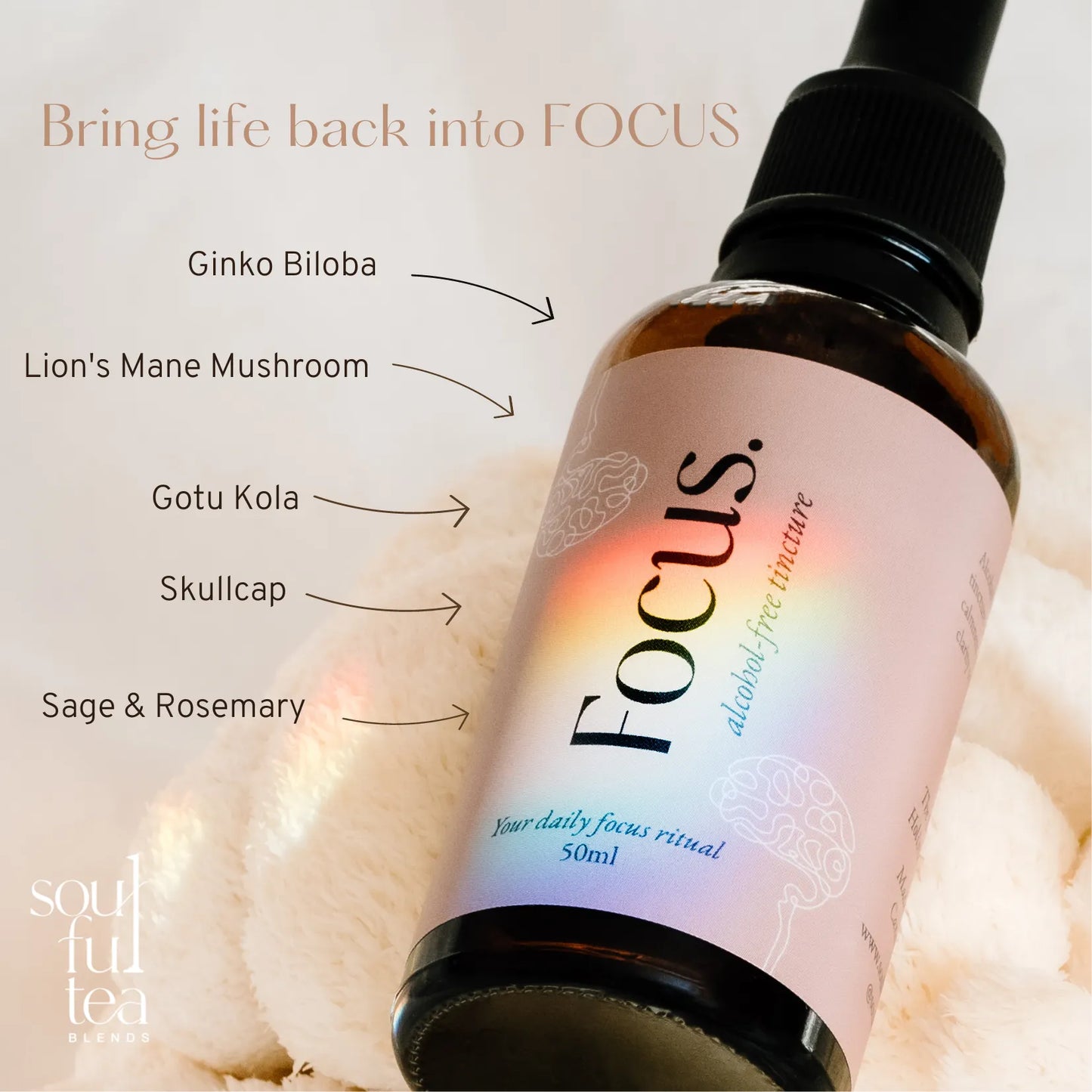 Focus Tincture *Alcohol-Free by Soulful Tea Blends