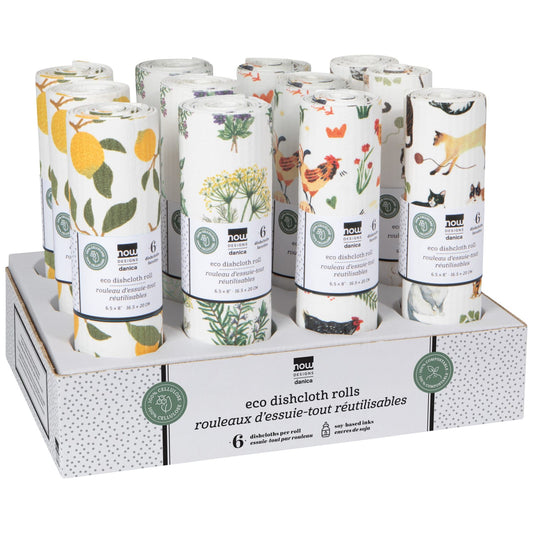 Reusable Eco Dishcloth Roll - Countryside