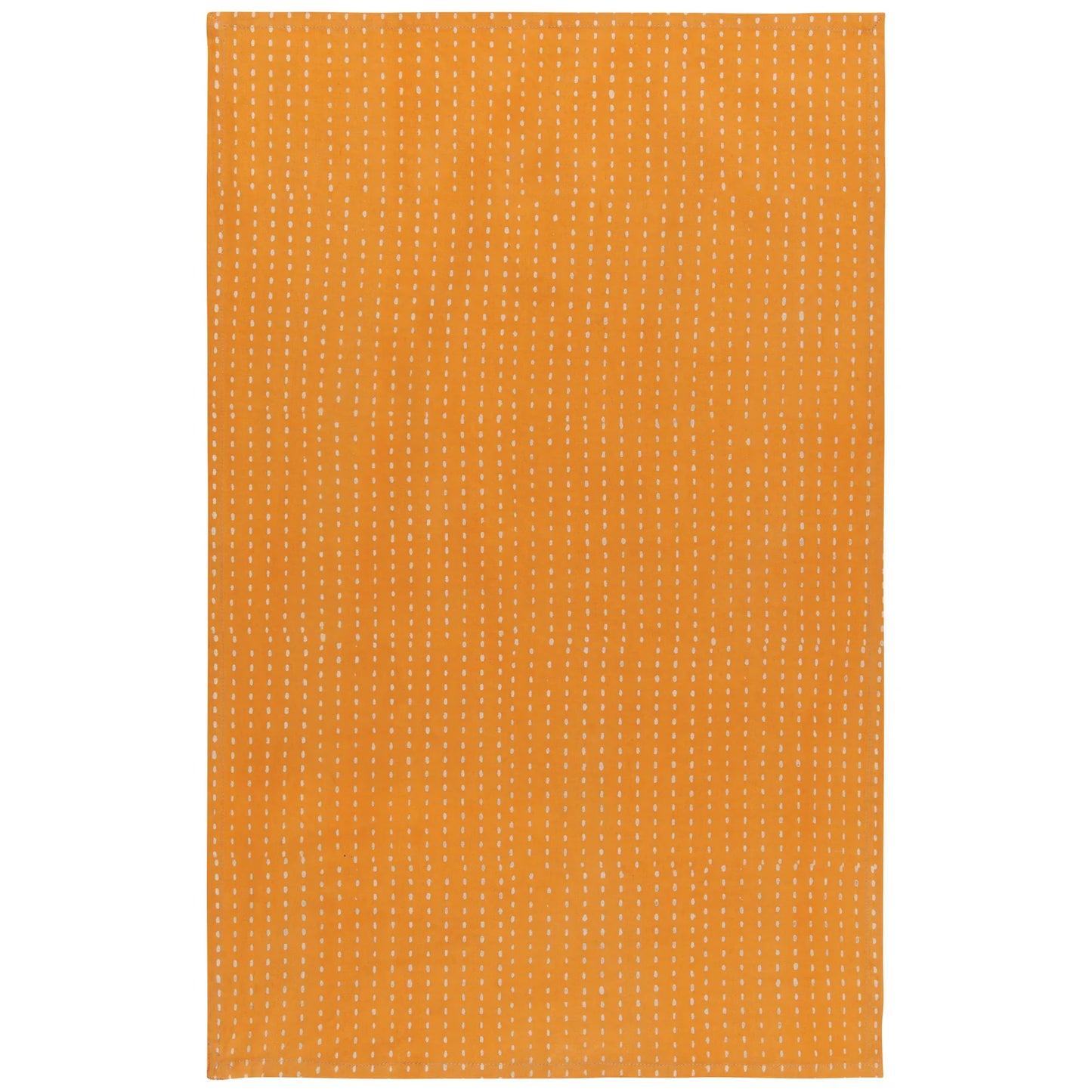 Hand Block-Printed Cotton Kitchen Tea Towels - Field Set of 2