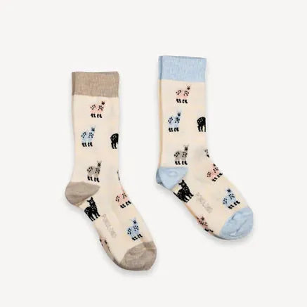 Pima Kids Socks - Alpaca Fiesta - Pack of 2 | prettycleanshop.myshopify.com
