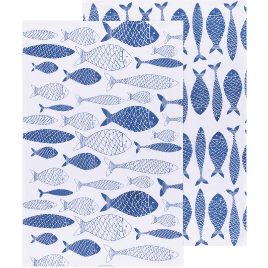 Kitchen Tea Towels Floursack 100% Cotton - Set of 2