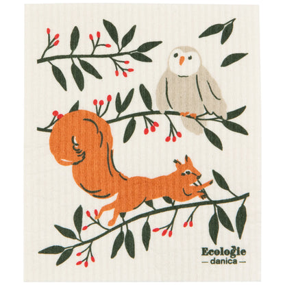 Reusable Swedish Dishcloth / Sponge - Holiday/Winter Themed