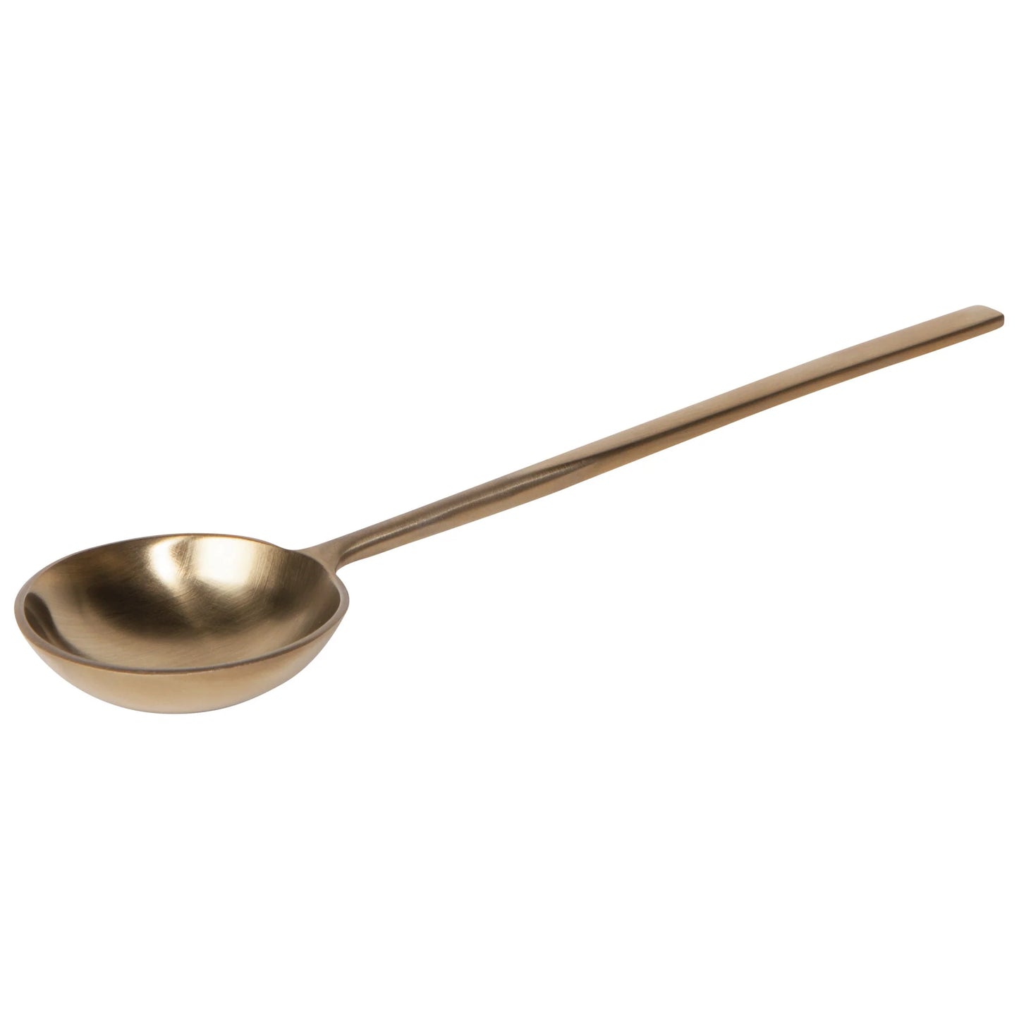 Brushed Gold Stainless Steel Long Spoons - Set of 4