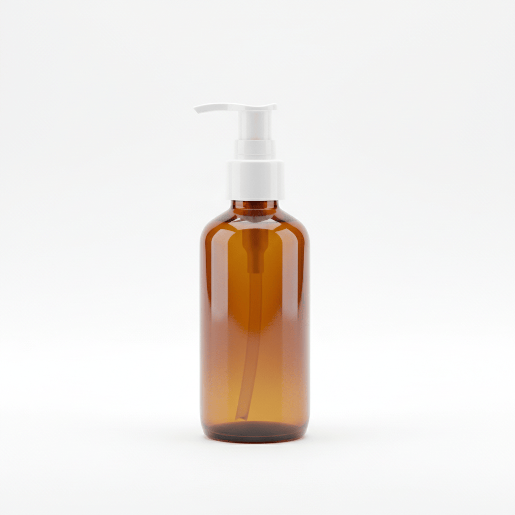 Glass Bottle 120 ml / 4 oz - AMBER | prettycleanshop