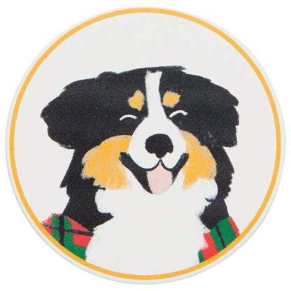 Ceramic Soak Up Coaster - Holiday Hounds