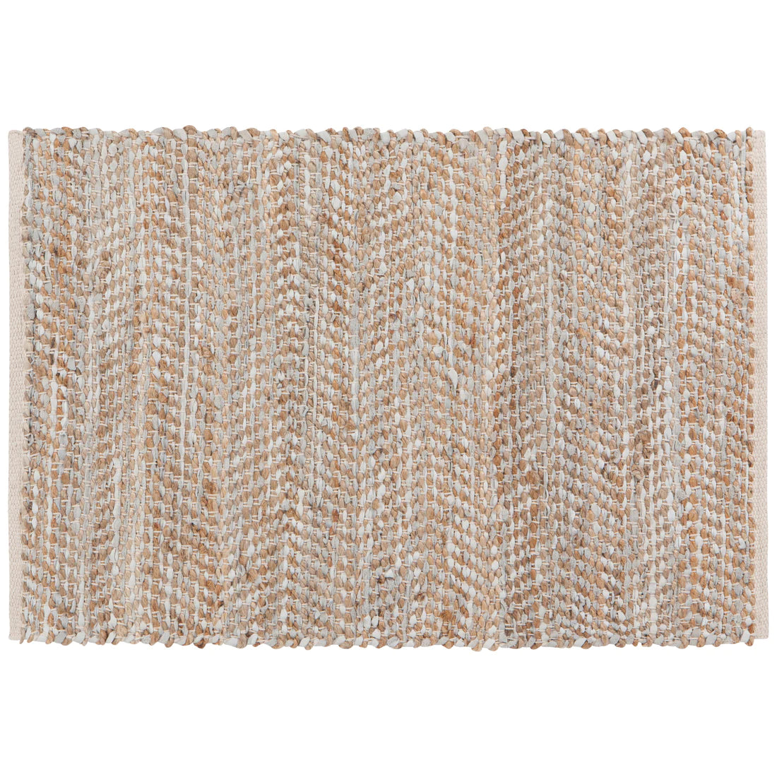 Recycled Leather Chindi Rugs - Miller Gray